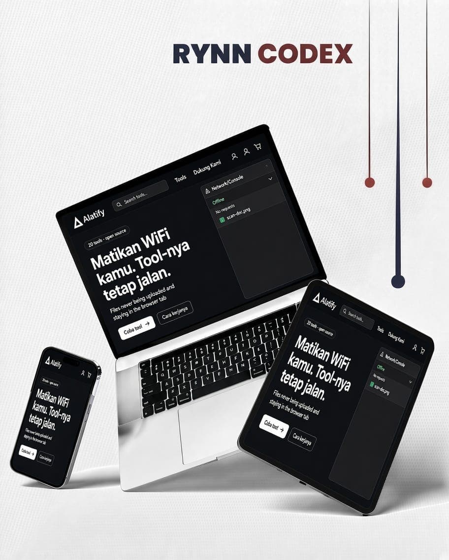 Tampilan website Getalatify